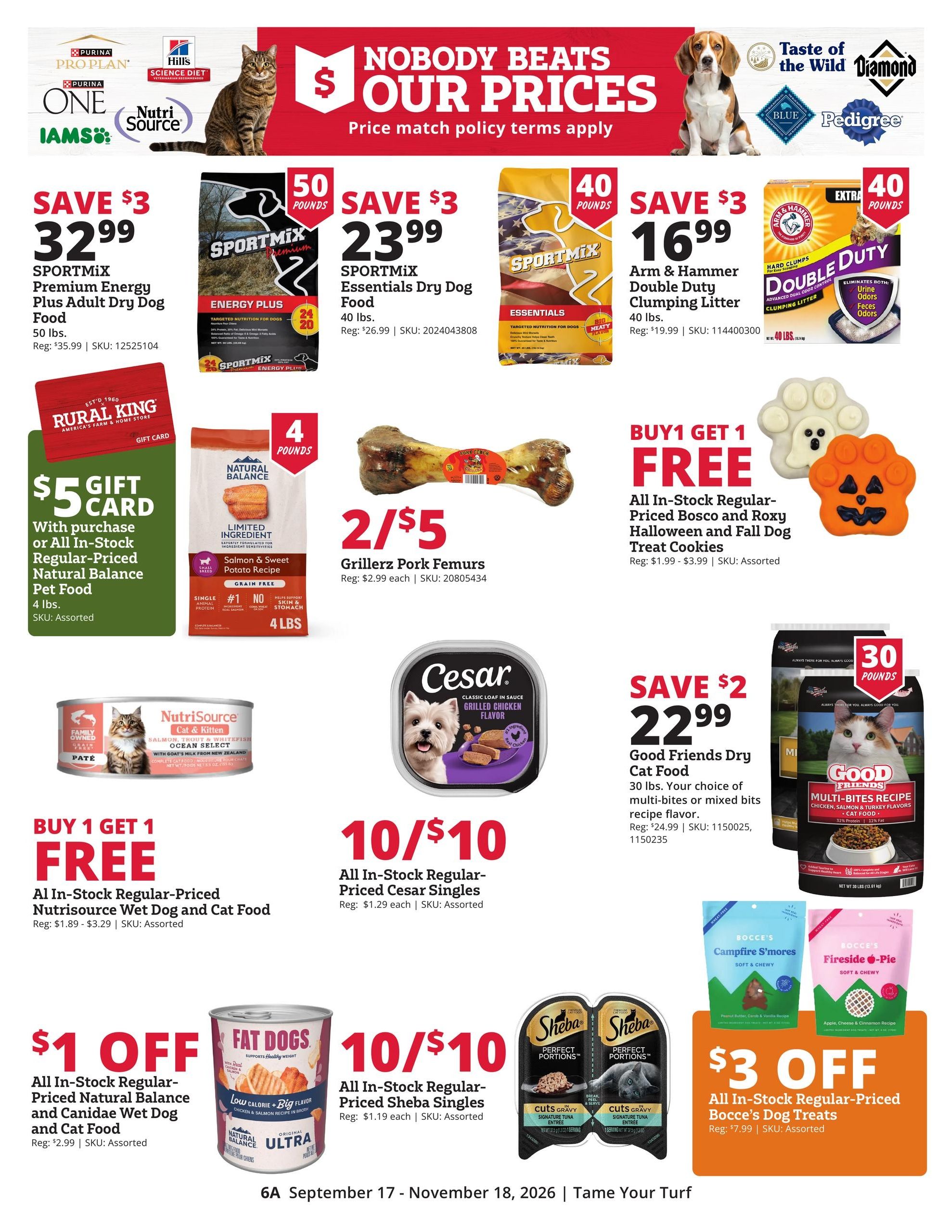 Rural King Weekly Ad September 17 - November 18, 2026
