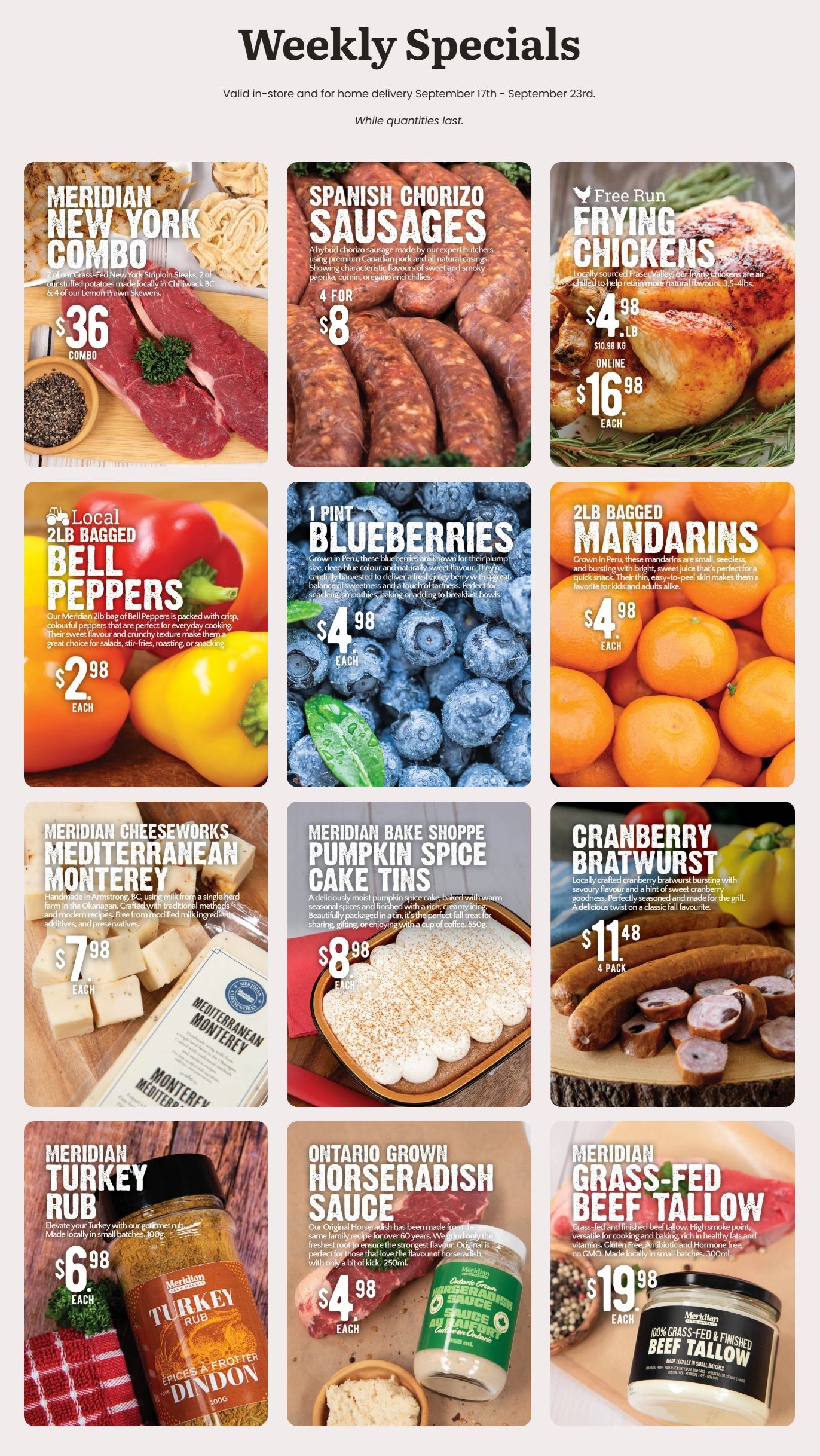 Meridian Farm Market Flyer September 17 to 23