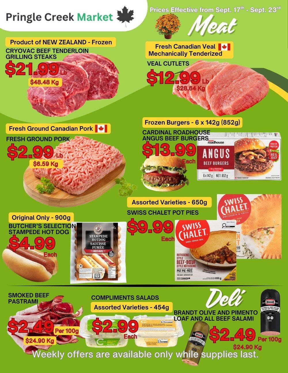 Pringle Creek Market Flyer September 17 to 23