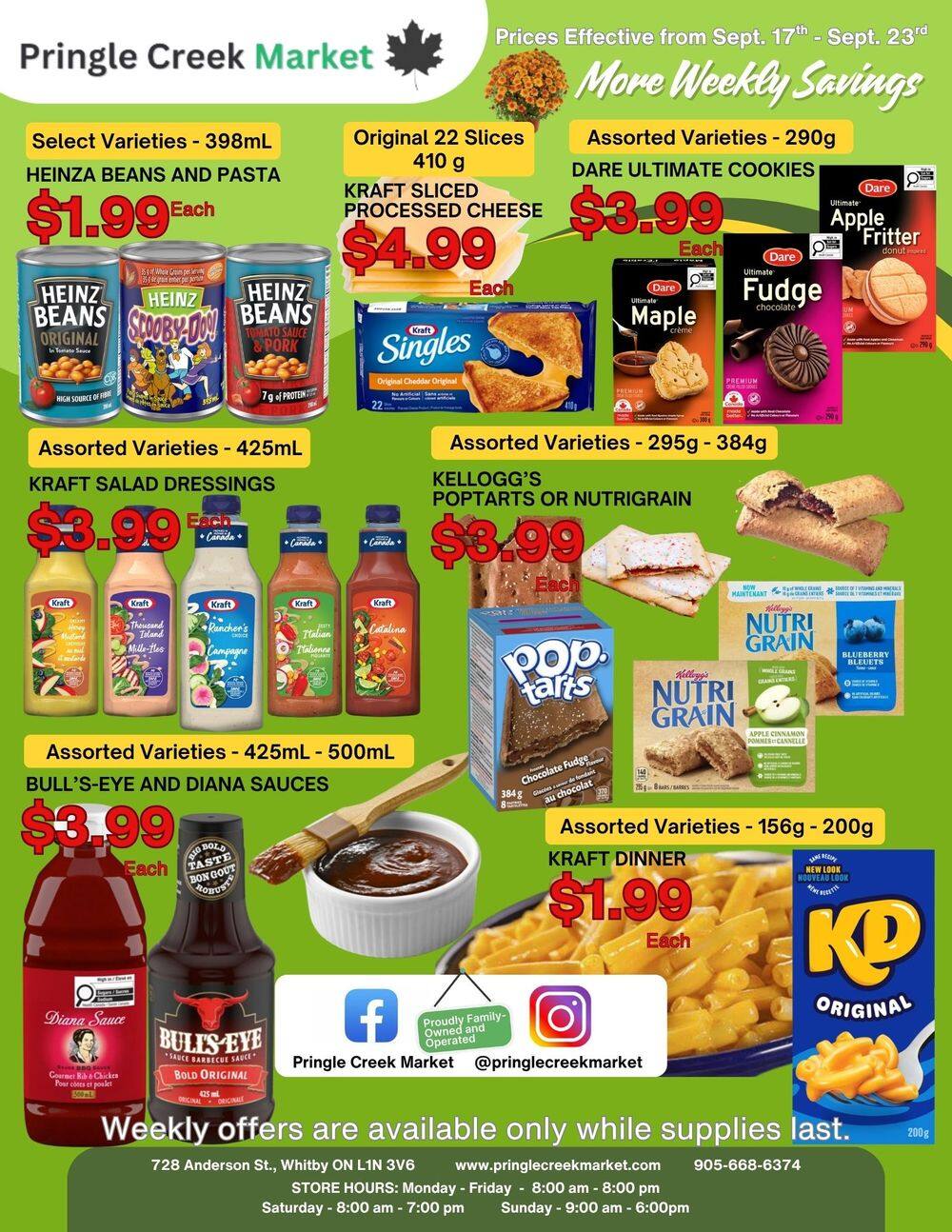 Pringle Creek Market Flyer September 17 to 23