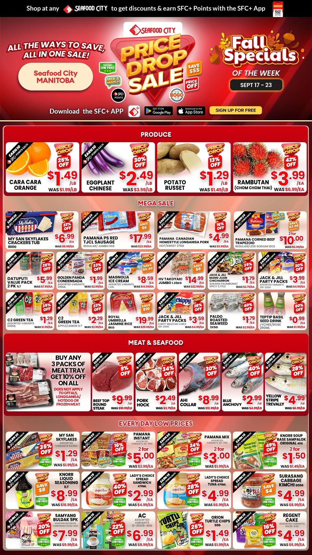 Seafood City Supermarket (MB) Flyer September 17 to 23