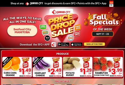 Seafood City Supermarket (MB) Flyer September 17 to 23