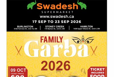 Swadesh Supermarket Flyer September 17 to 23