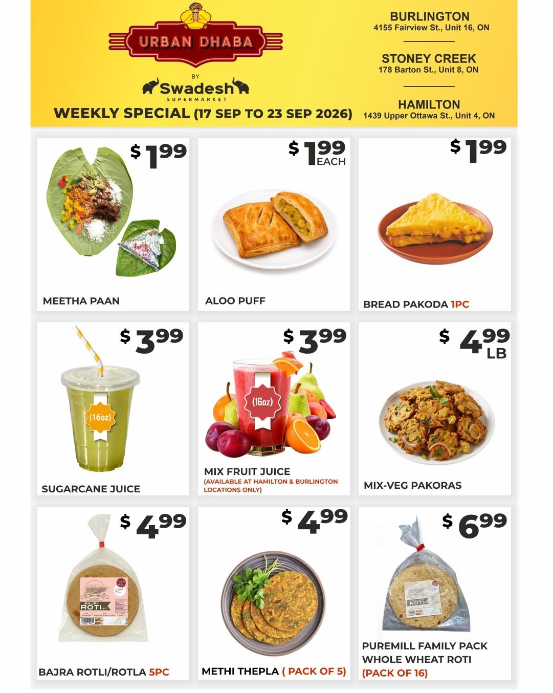 Swadesh Supermarket Flyer September 17 to 23