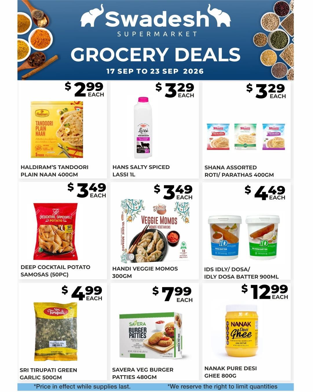 Swadesh Supermarket Flyer September 17 to 23