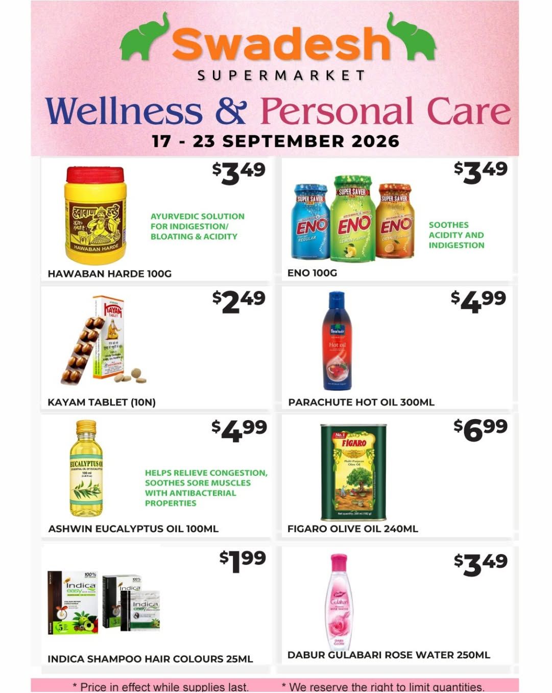 Swadesh Supermarket Flyer September 17 to 23