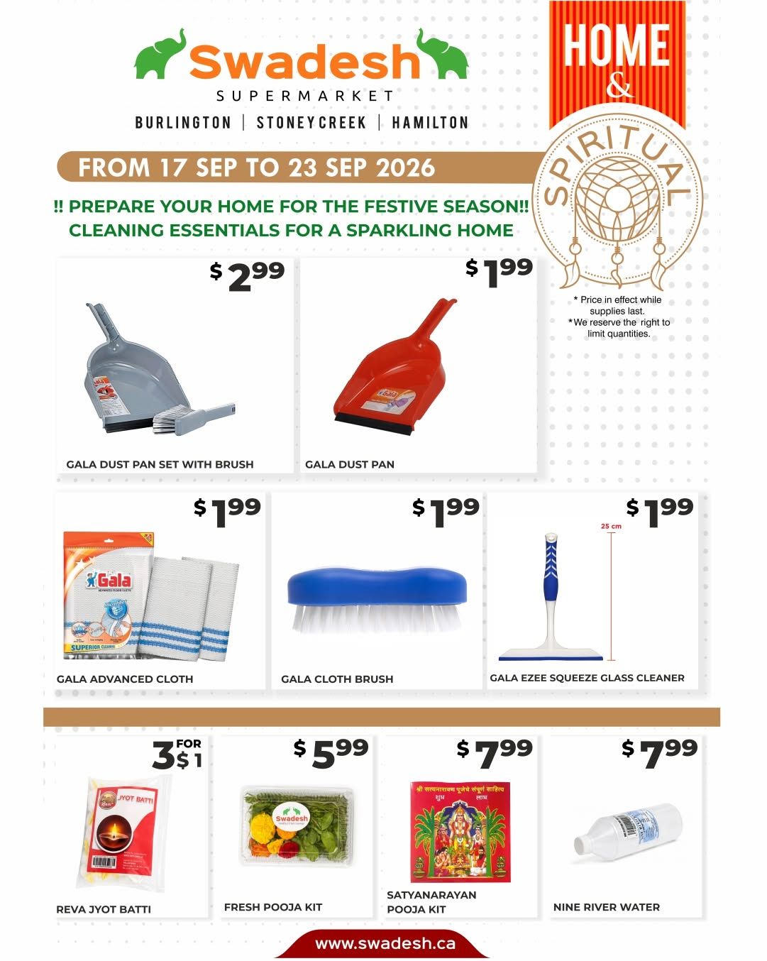 Swadesh Supermarket Flyer September 17 to 23