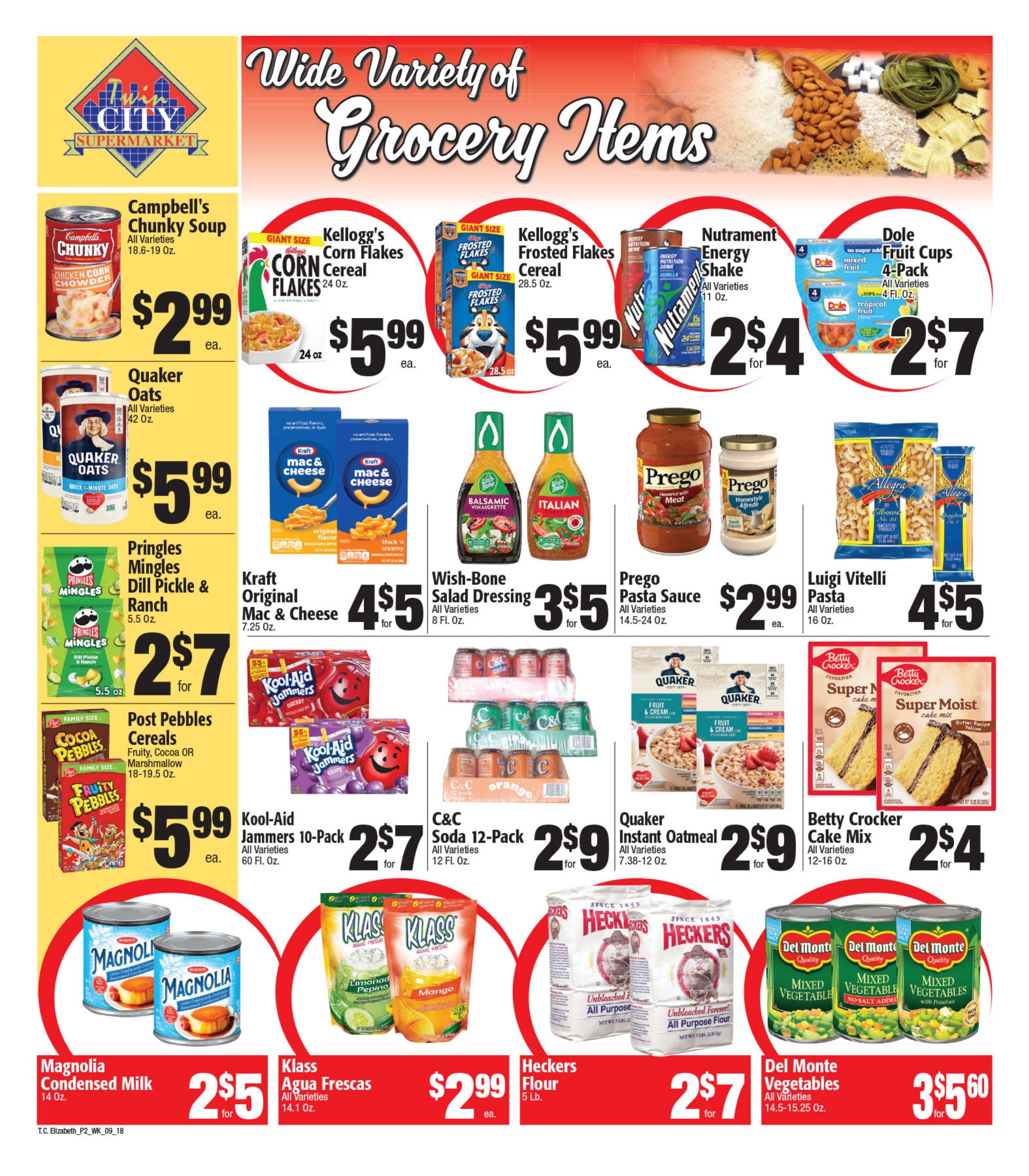 Twin City Supermarket (1016 Sherman Avenue, Elizabeth, NJ) Weekly Ad September 17 - 23, 2026