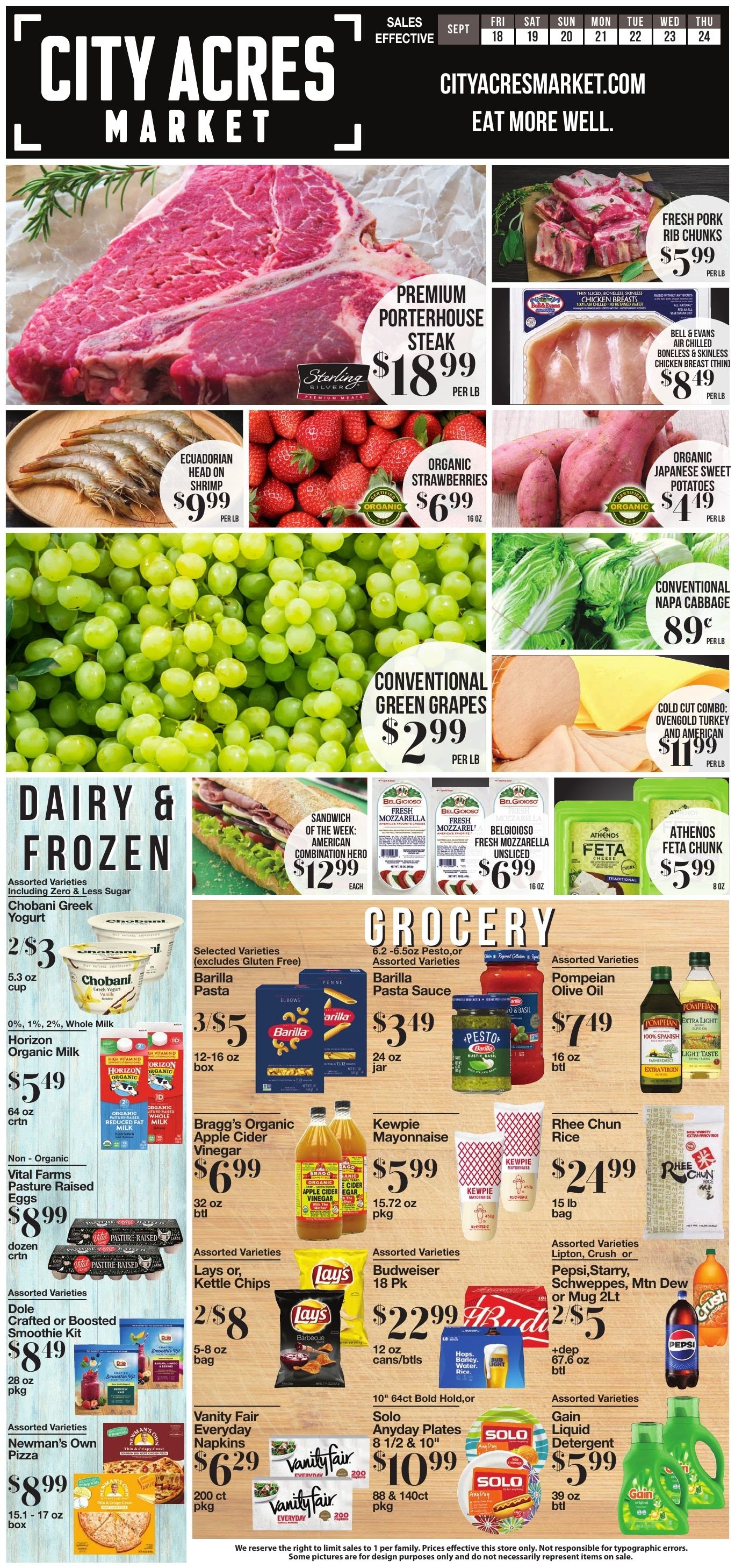 City Acres Market Weekly Ad September 17 - 23, 2026