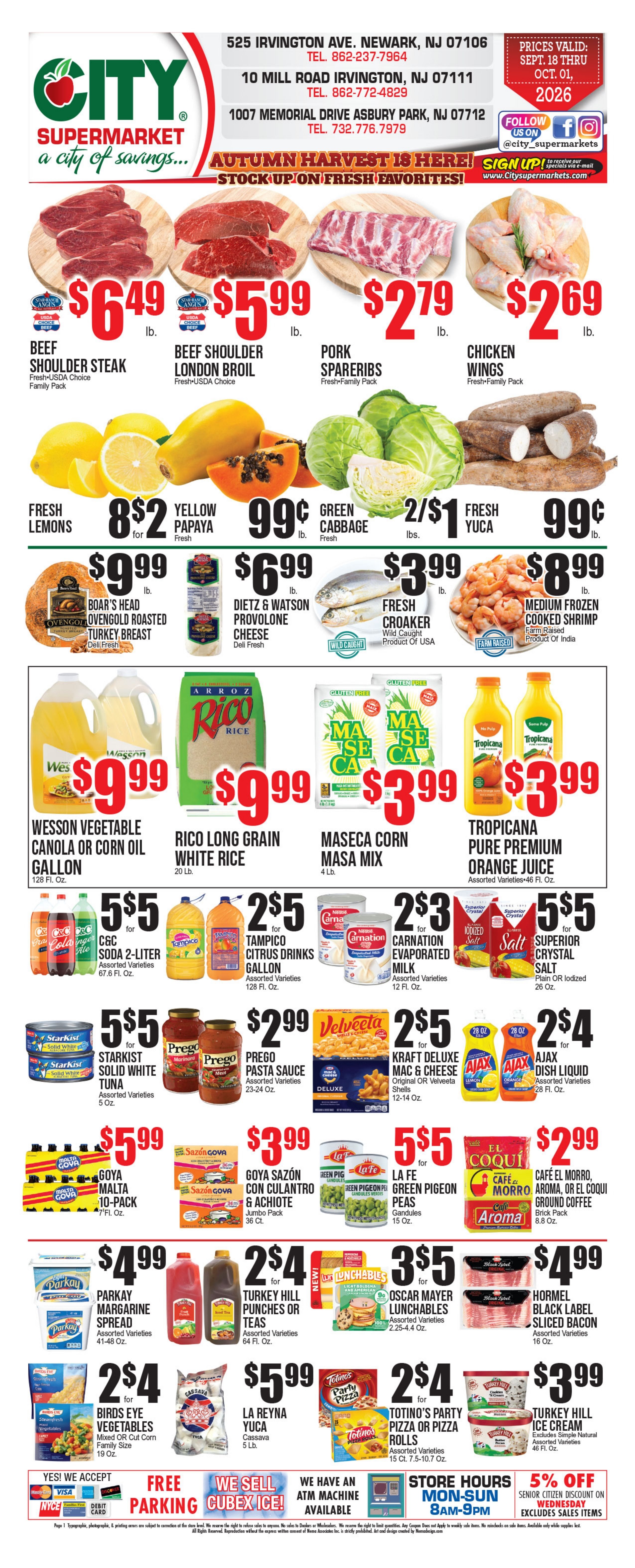 City Supermarkets Weekly Ad September 18 - October 1, 2026