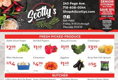 Scotty's Marketplace Weekly Ad September 18 - 24, 2026