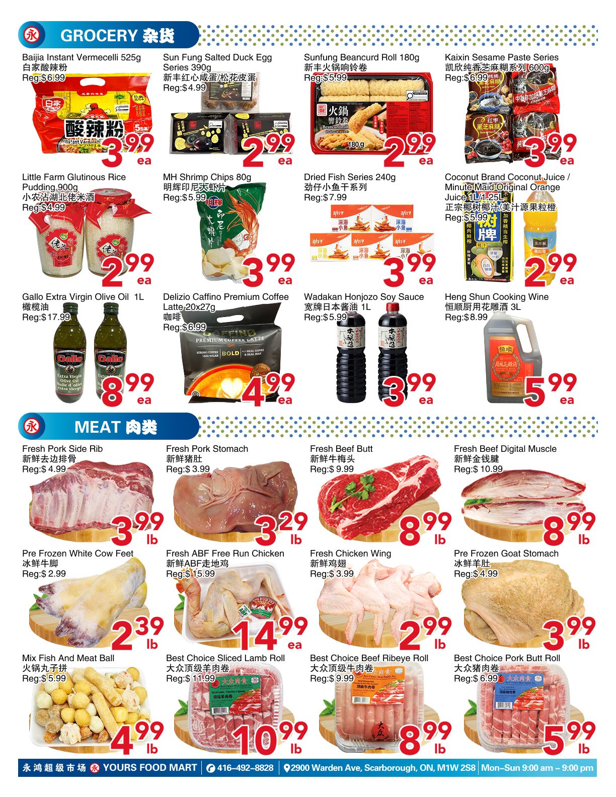 Yours Food Mart Flyer September 18 to 24