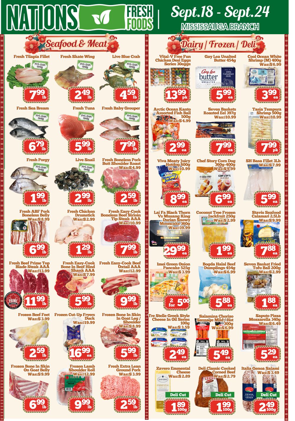 Nations Fresh Foods (Mississauga) Flyer September 18 to 24