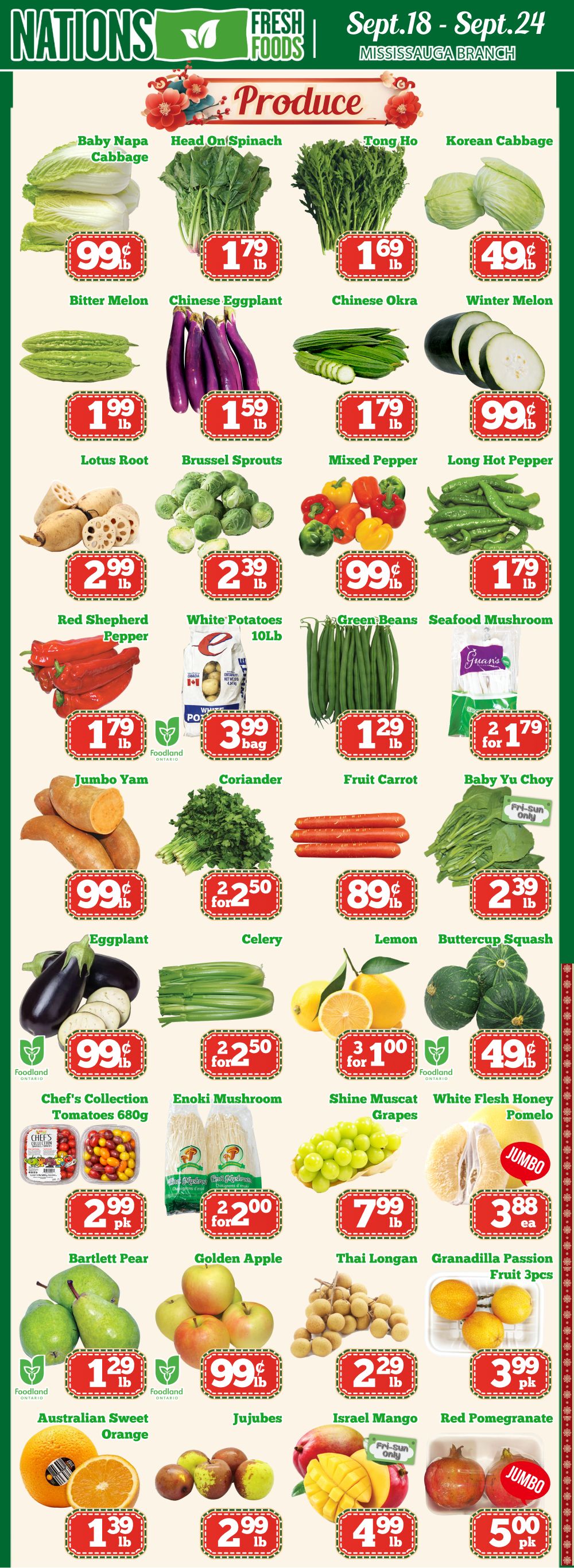 Nations Fresh Foods (Mississauga) Flyer September 18 to 24