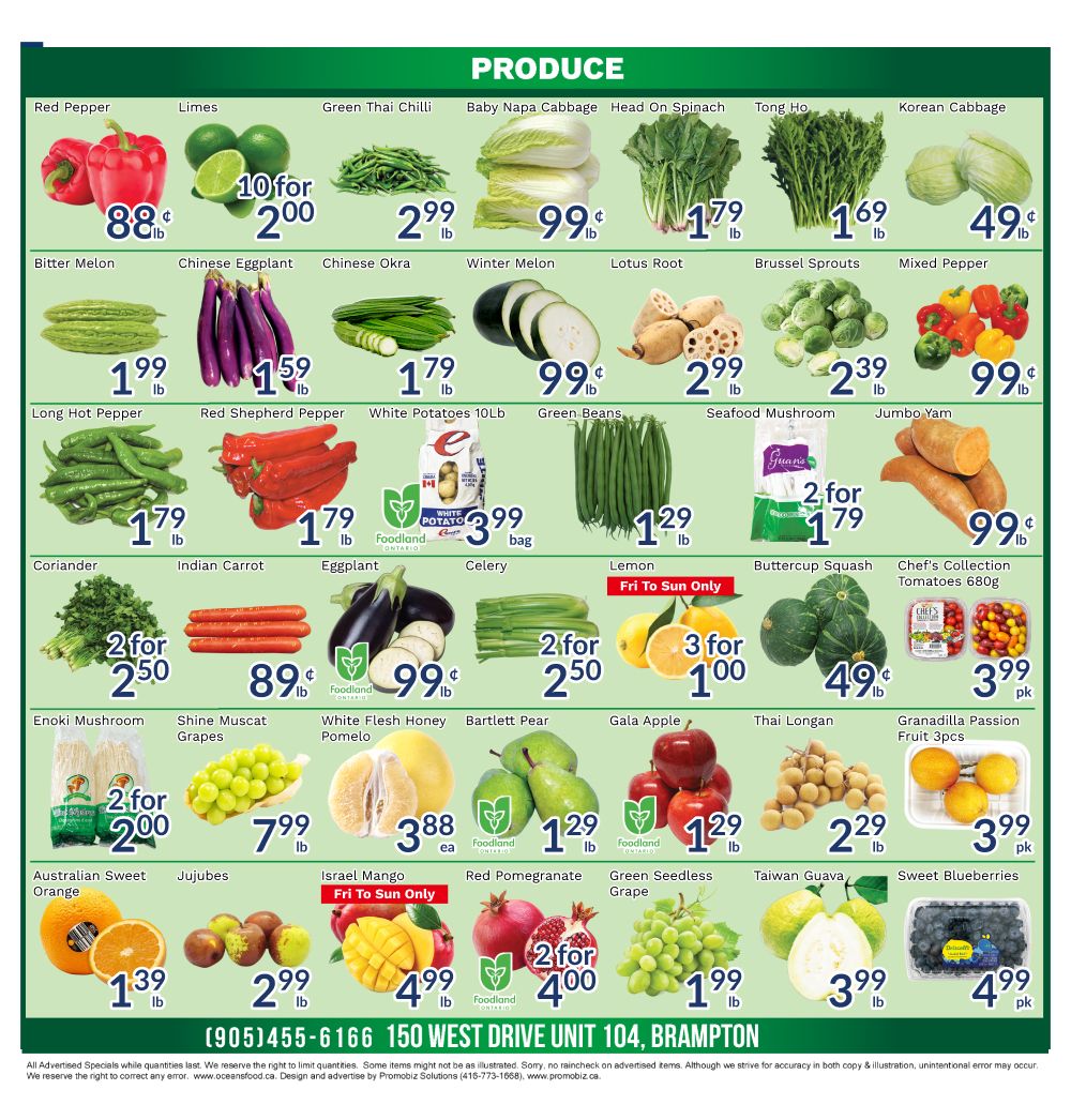 Oceans Fresh Food Market (Brampton) Flyer September 18 to 24