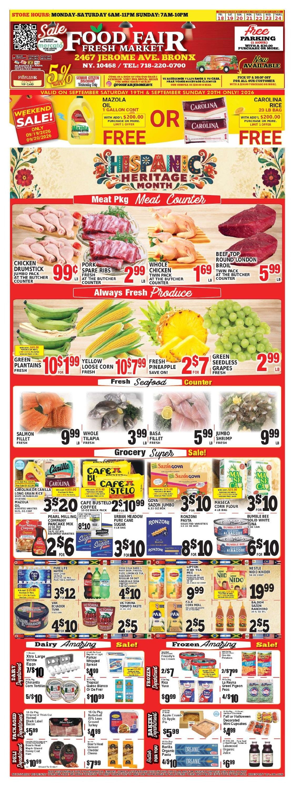 Food Fair Fresh Market Weekly Ad September 18 - 24, 2026