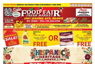 Food Fair Fresh Market Weekly Ad September 18 - 24, 2026
