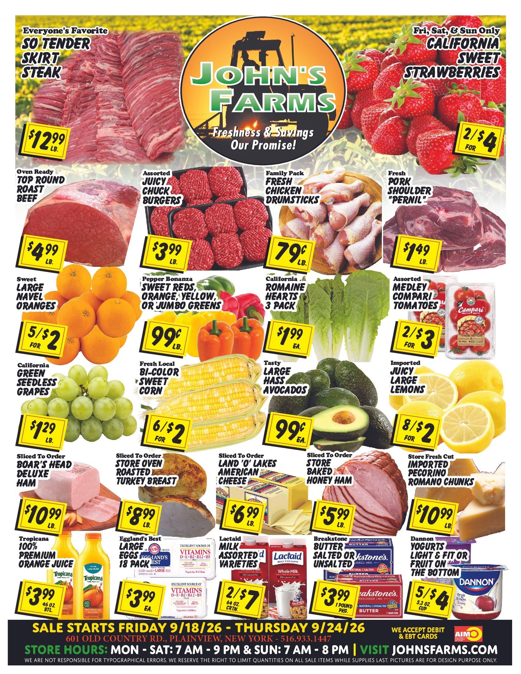 John's Farms Weekly Ad September 18 - 24, 2026