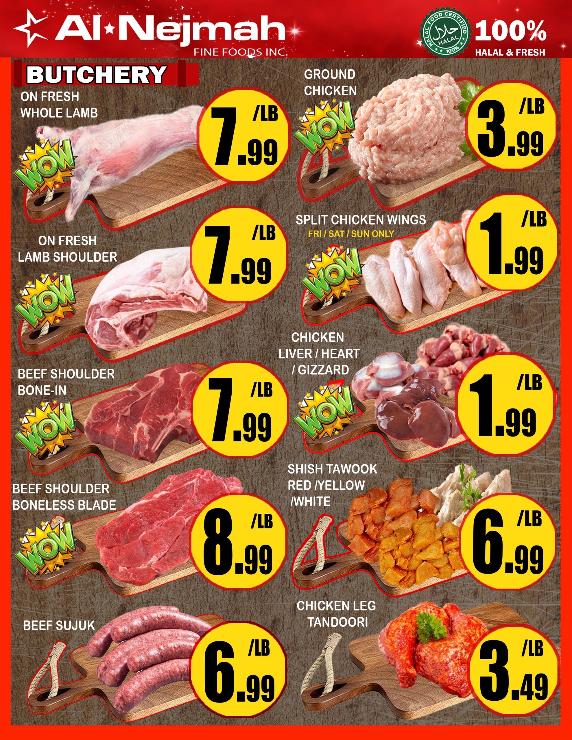 Alnejmah Fine Foods Inc. Flyer September 18 to 24
