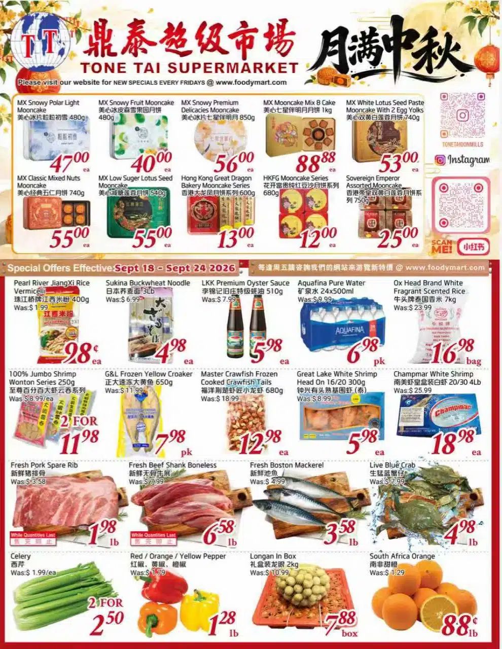 Tone Tai Supermarket Flyer September 18 to 24