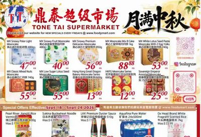 Tone Tai Supermarket Flyer September 18 to 24