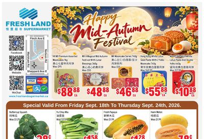 FreshLand Supermarket Flyer September 18 to 24