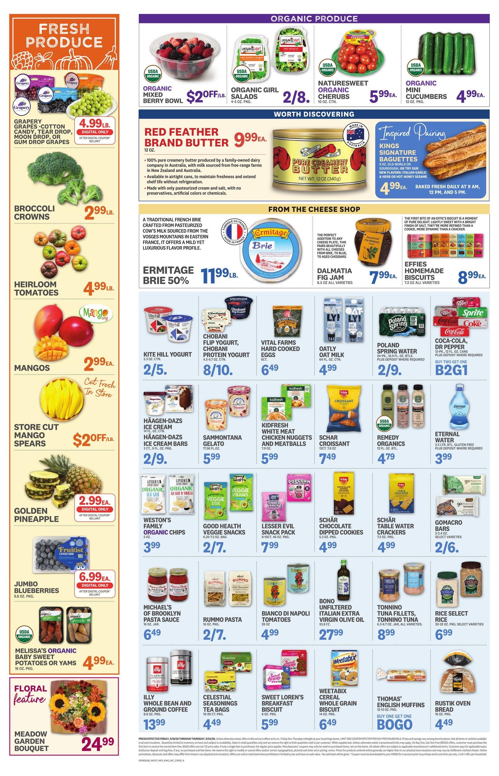 Kings Food Markets (Stamford Area, CT) Weekly Ad September 18 - 24, 2026