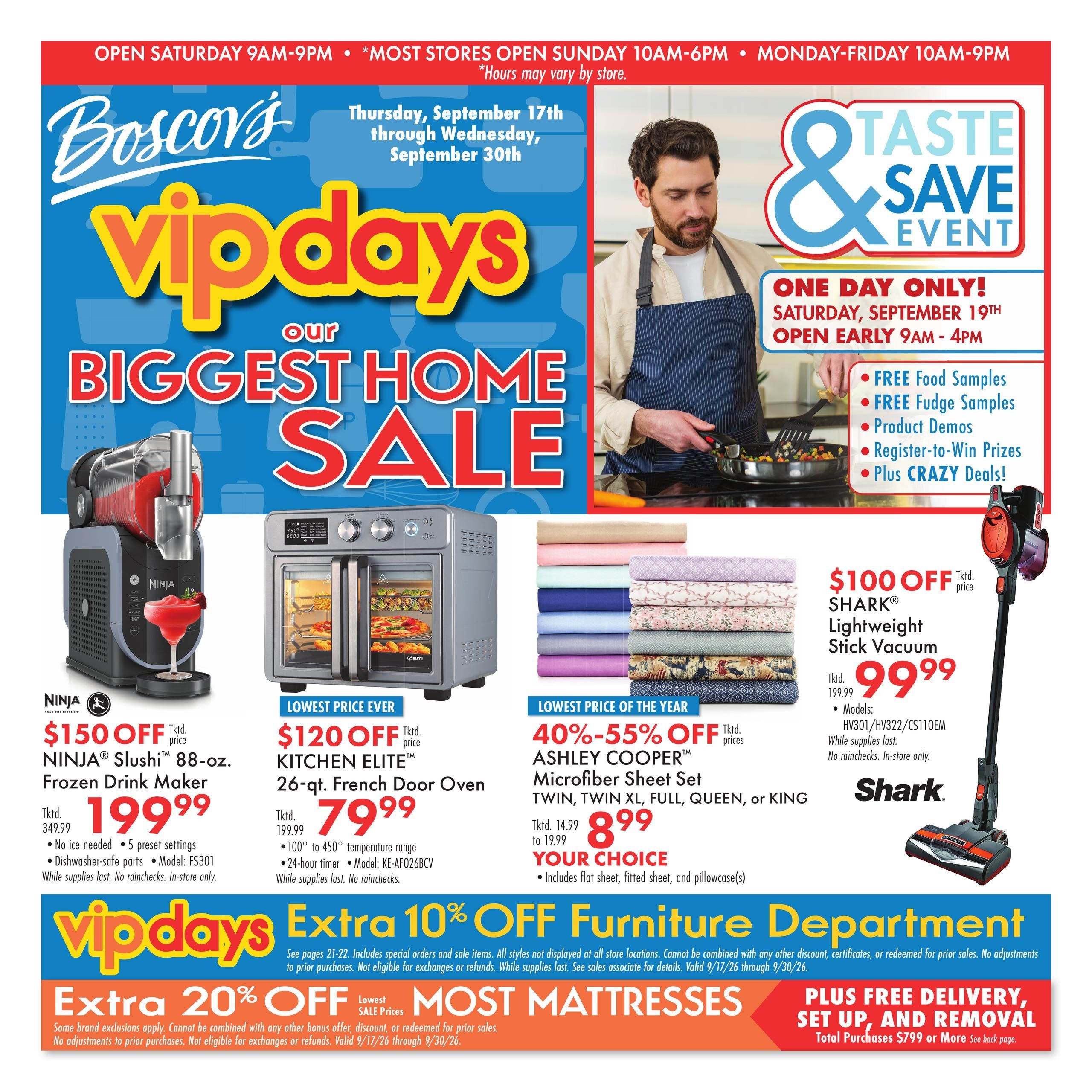 Boscov's (Bridgeport Area, CT) Boscov’s Weekly Weekly Ad September 17 - 19, 2026