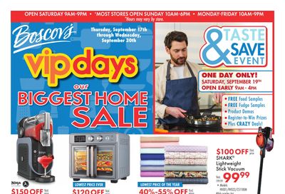 Boscov's (Bridgeport Area, CT) Boscov’s Weekly Weekly Ad September 17 - 19, 2026