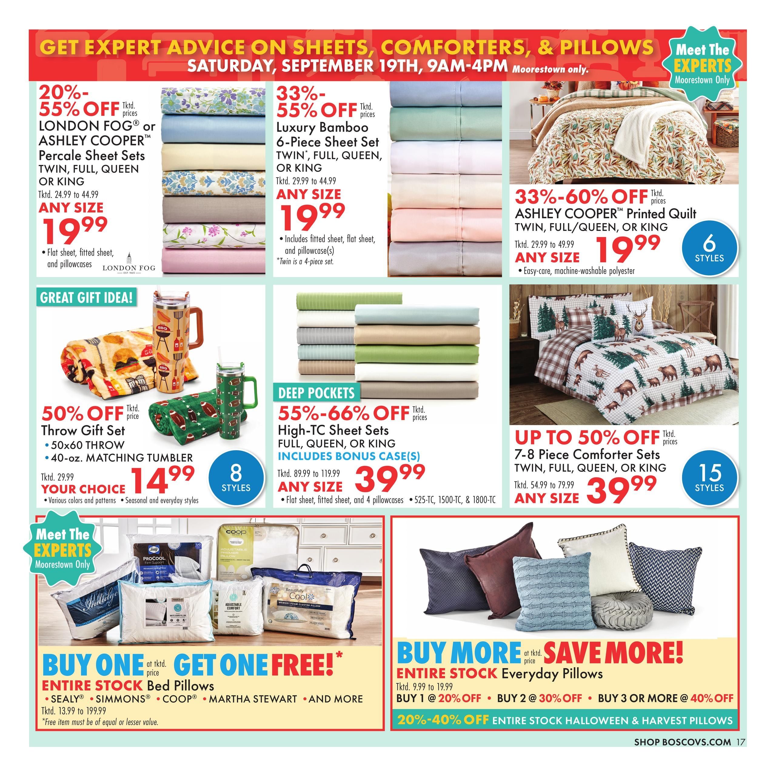 Boscov's (Bridgeport Area, CT) Boscov’s Weekly Weekly Ad September 17 - 19, 2026