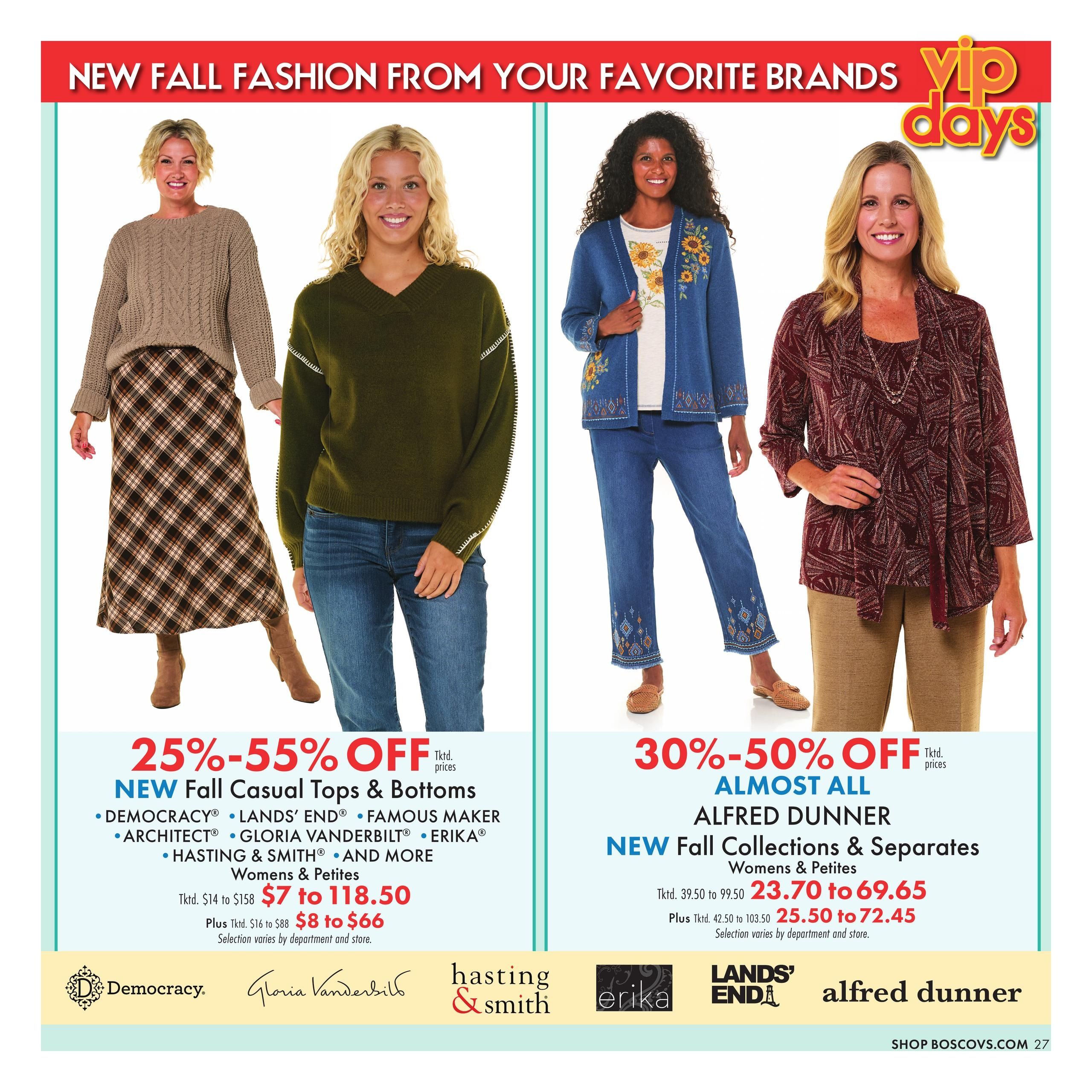 Boscov's (Bridgeport Area, CT) Boscov’s Weekly Weekly Ad September 17 - 19, 2026