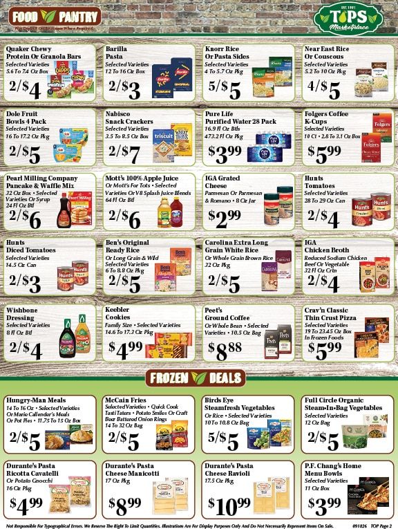 Tops Marketplace Weekly Ad September 18 - 24, 2026