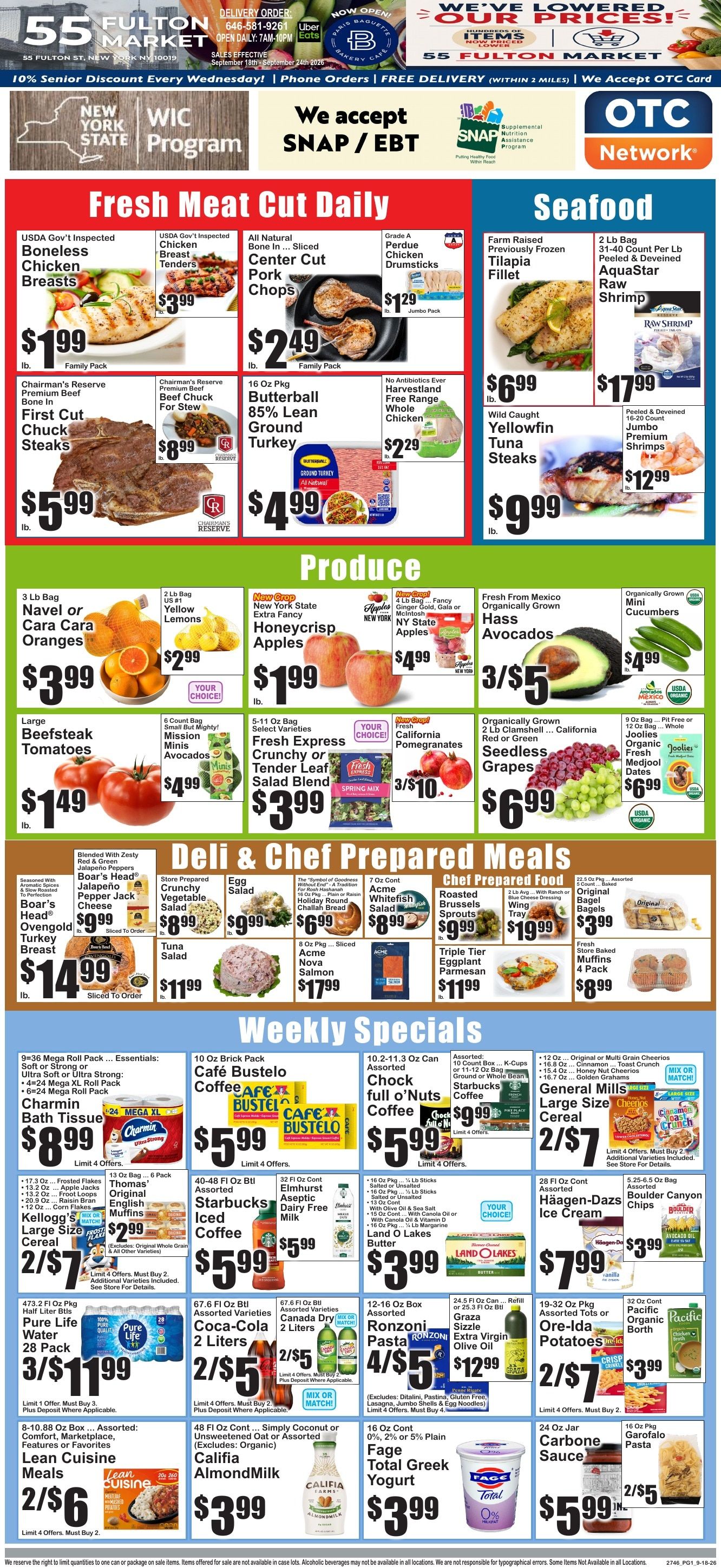 55 Fulton Market Weekly Ad September 18 - 24, 2026
