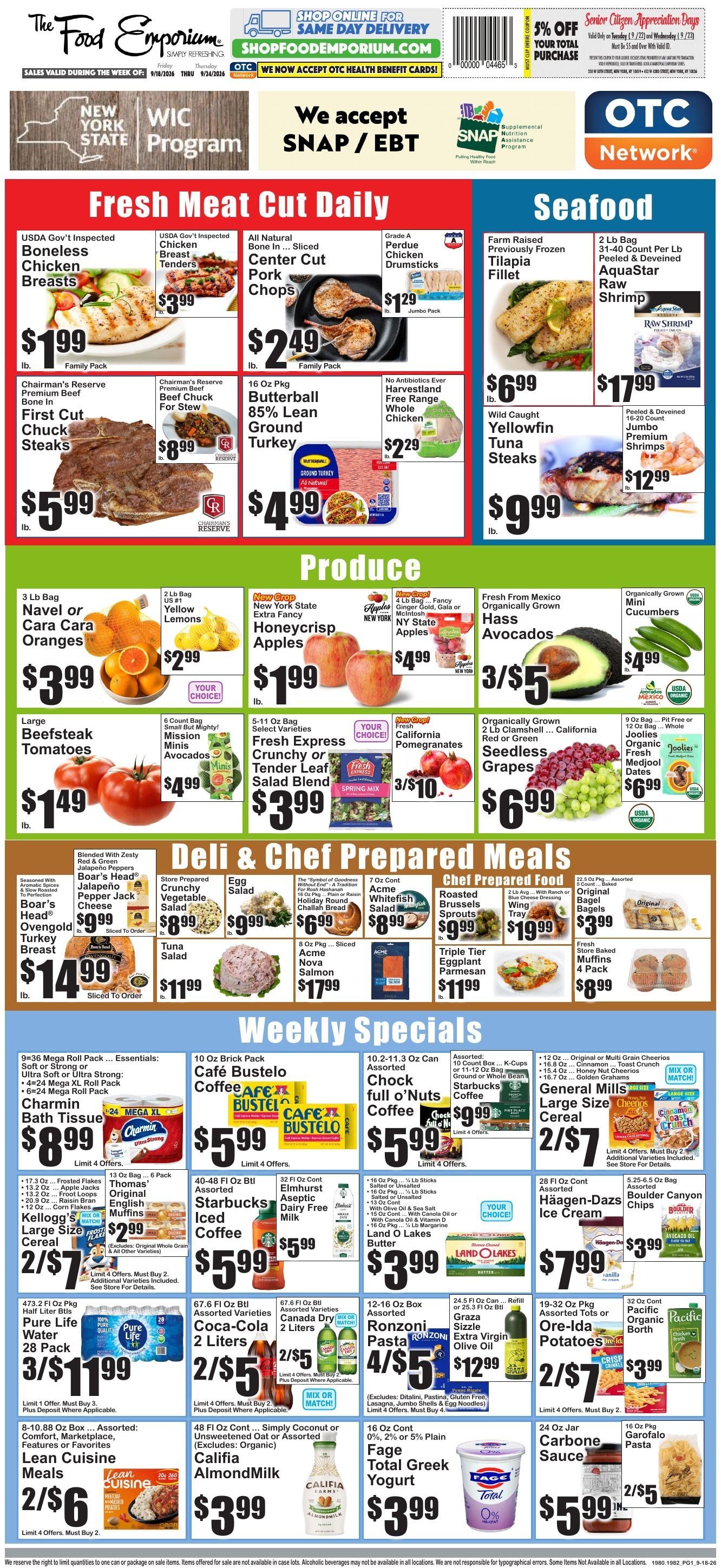 The Food Emporium Weekly Ad September 18 - 24, 2026