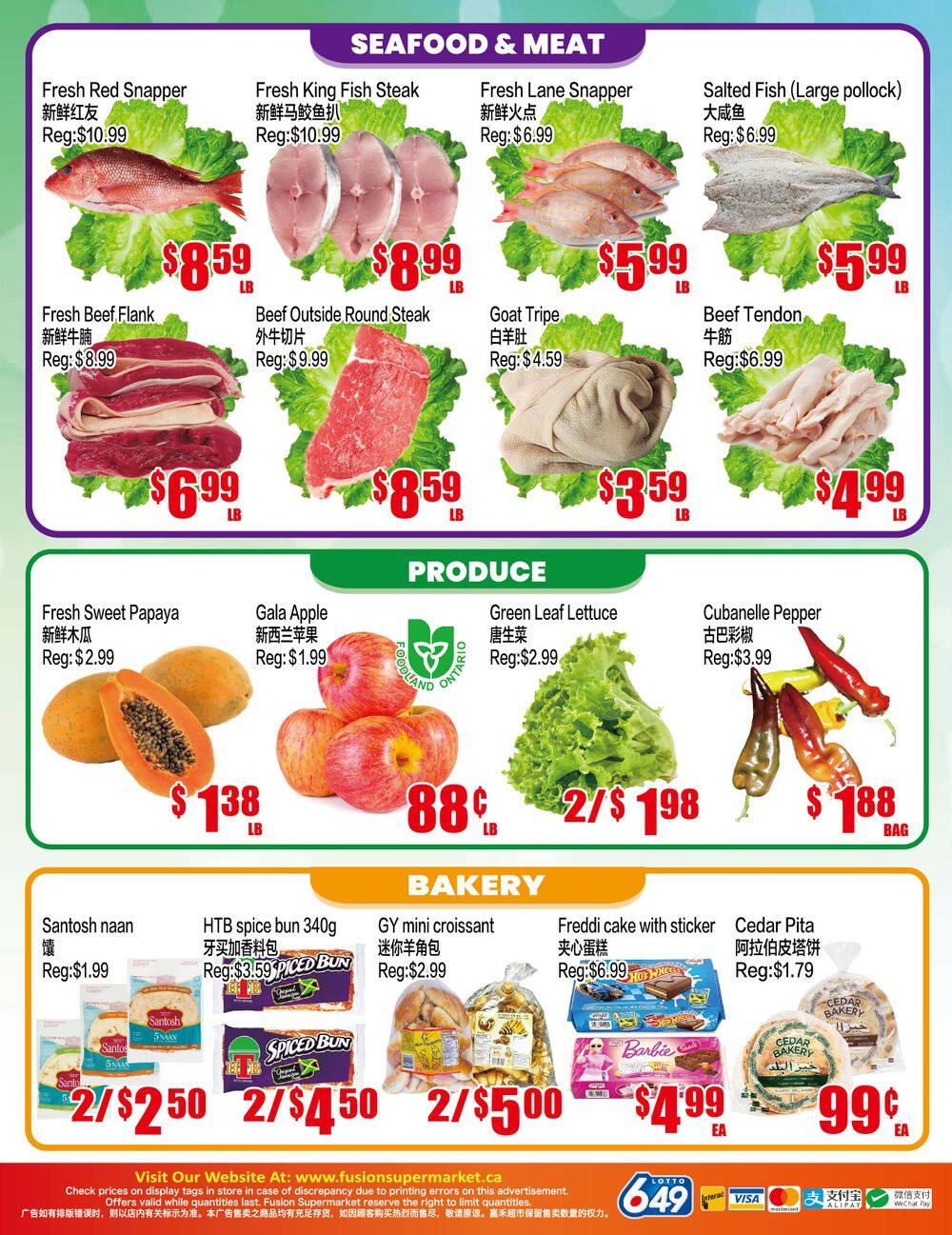 Fusion Supermarket (Scarborough) Flyer September 18 to 24
