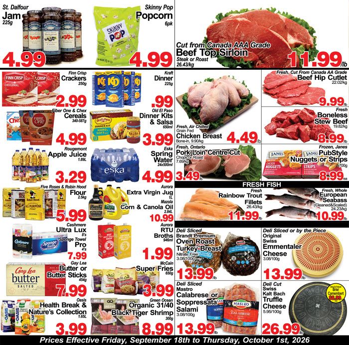 Greco's Fresh Market Flyer September 18 to October 1