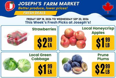 Joseph's Farm Market Flyer September 18 to 23