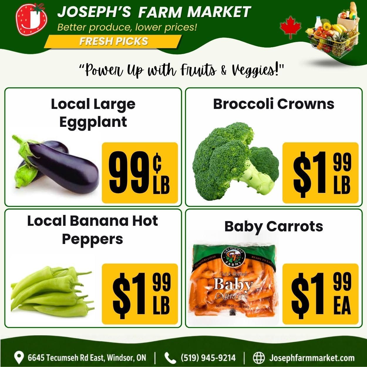 Joseph's Farm Market Flyer September 18 to 23