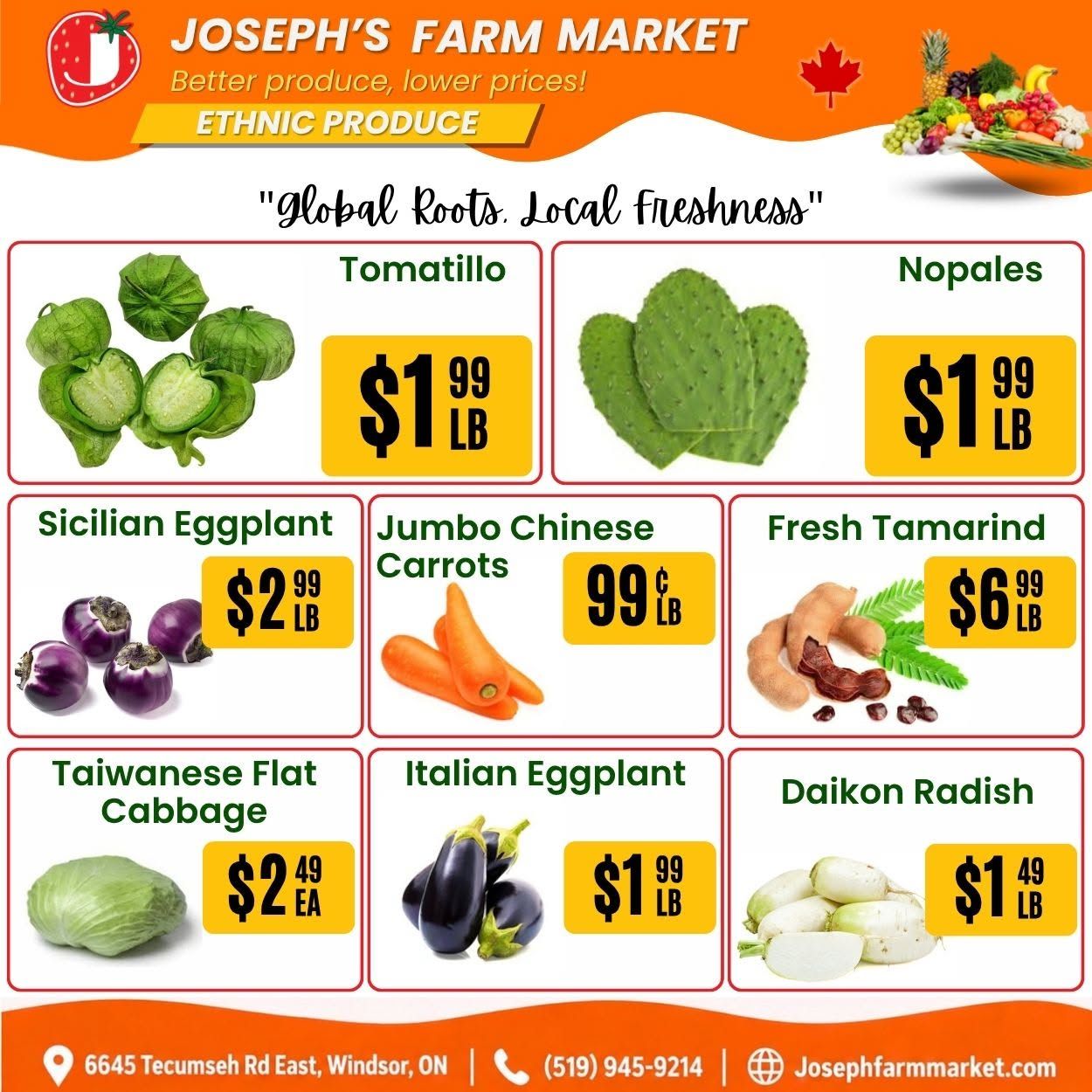 Joseph's Farm Market Flyer September 18 to 23