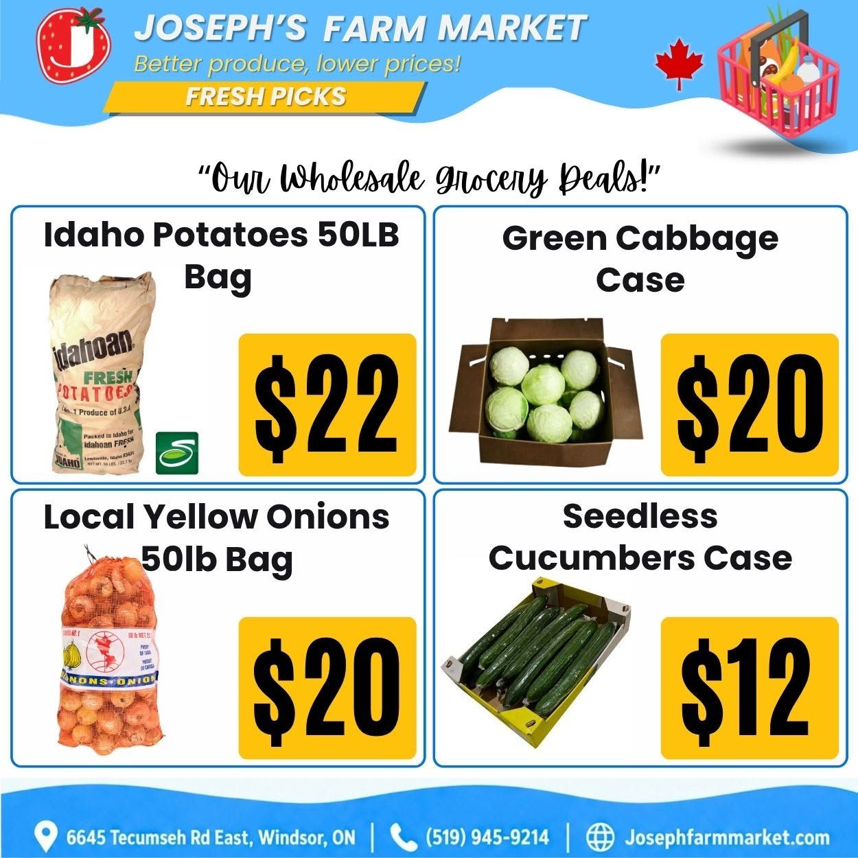 Joseph's Farm Market Flyer September 18 to 23