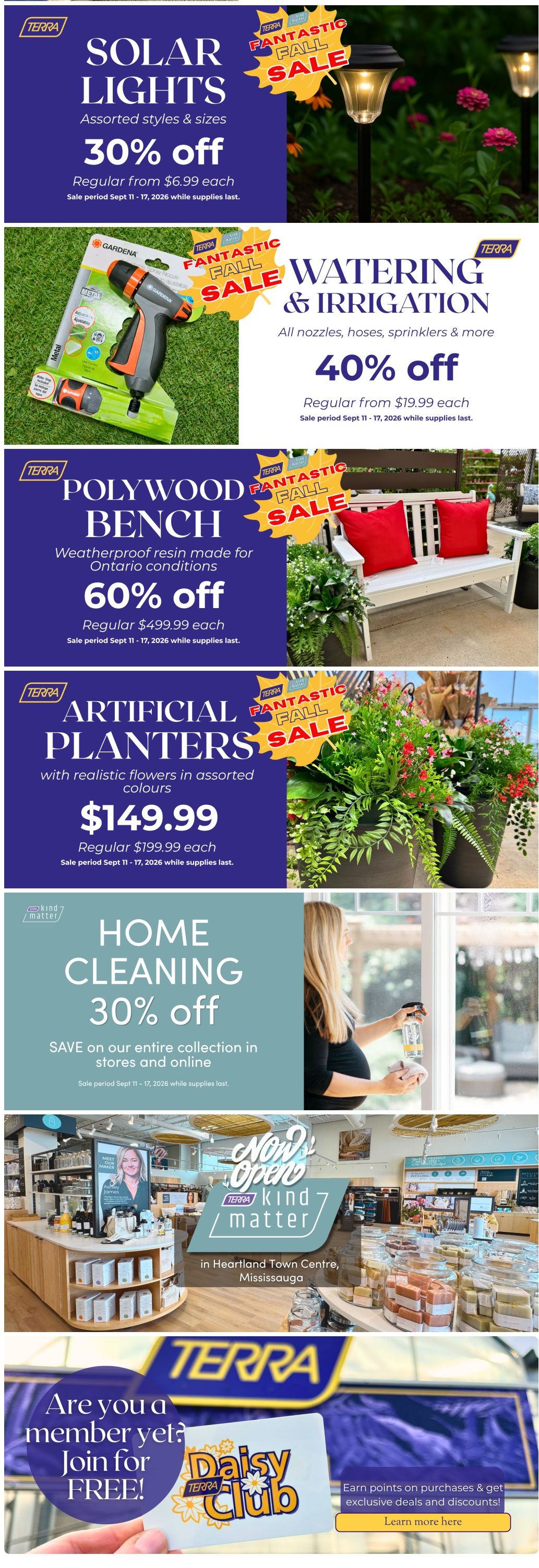 Terra Greenhouses Flyer September 11 to 17