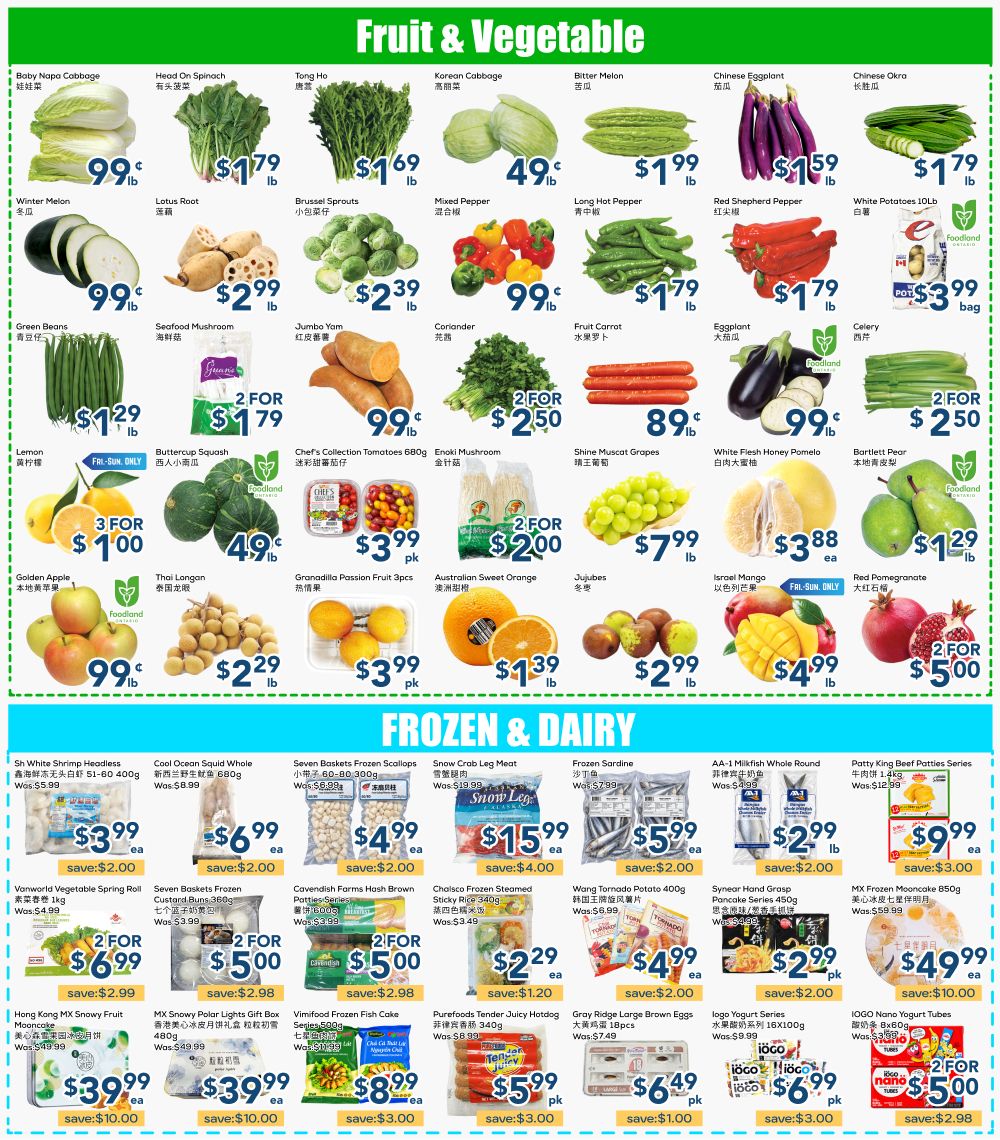 Oceans Fresh Food Market (Mississauga) Flyer September 18 to 24