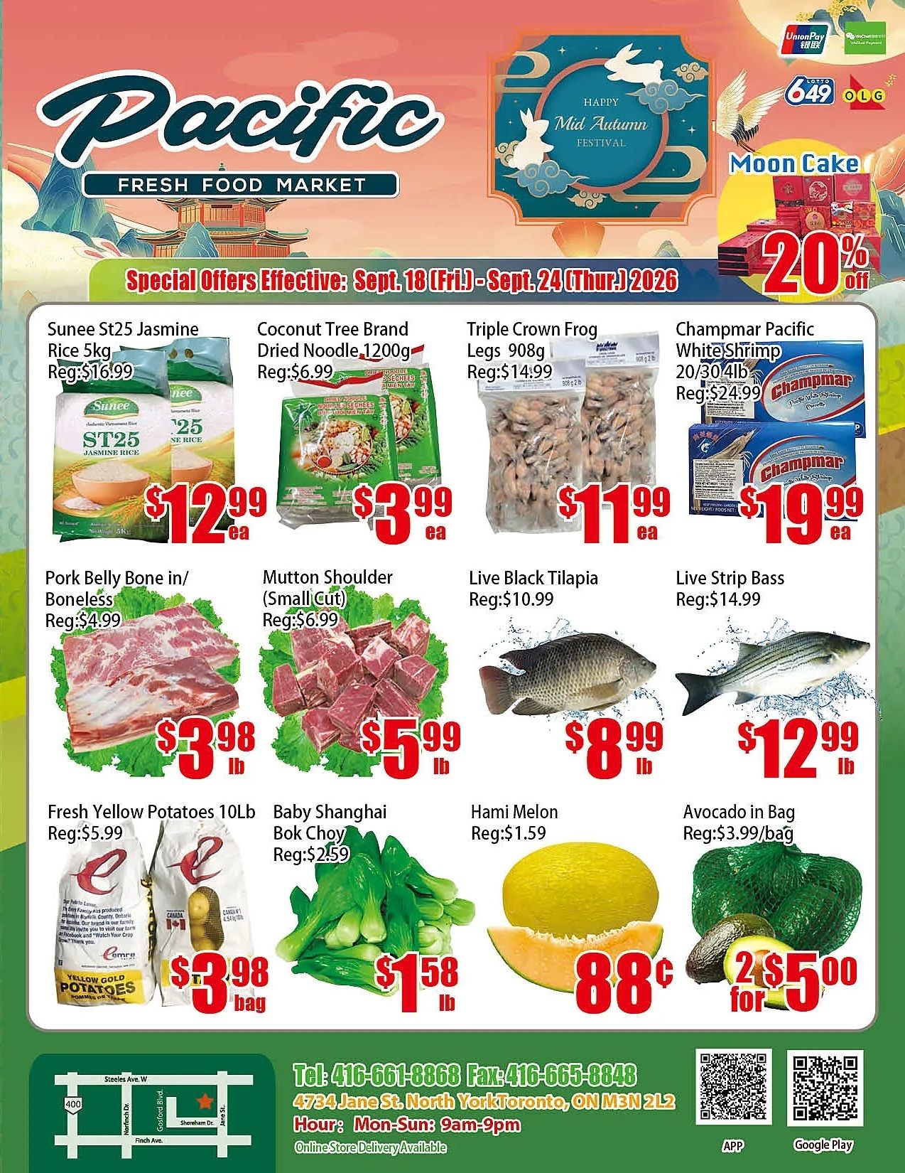 Pacific Fresh Food Market (North York) Flyer September 18 to 24