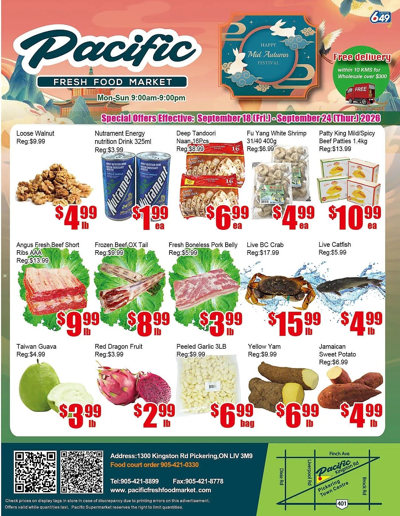 Pacific Fresh Food Market (Pickering) Flyer September 18 to 24