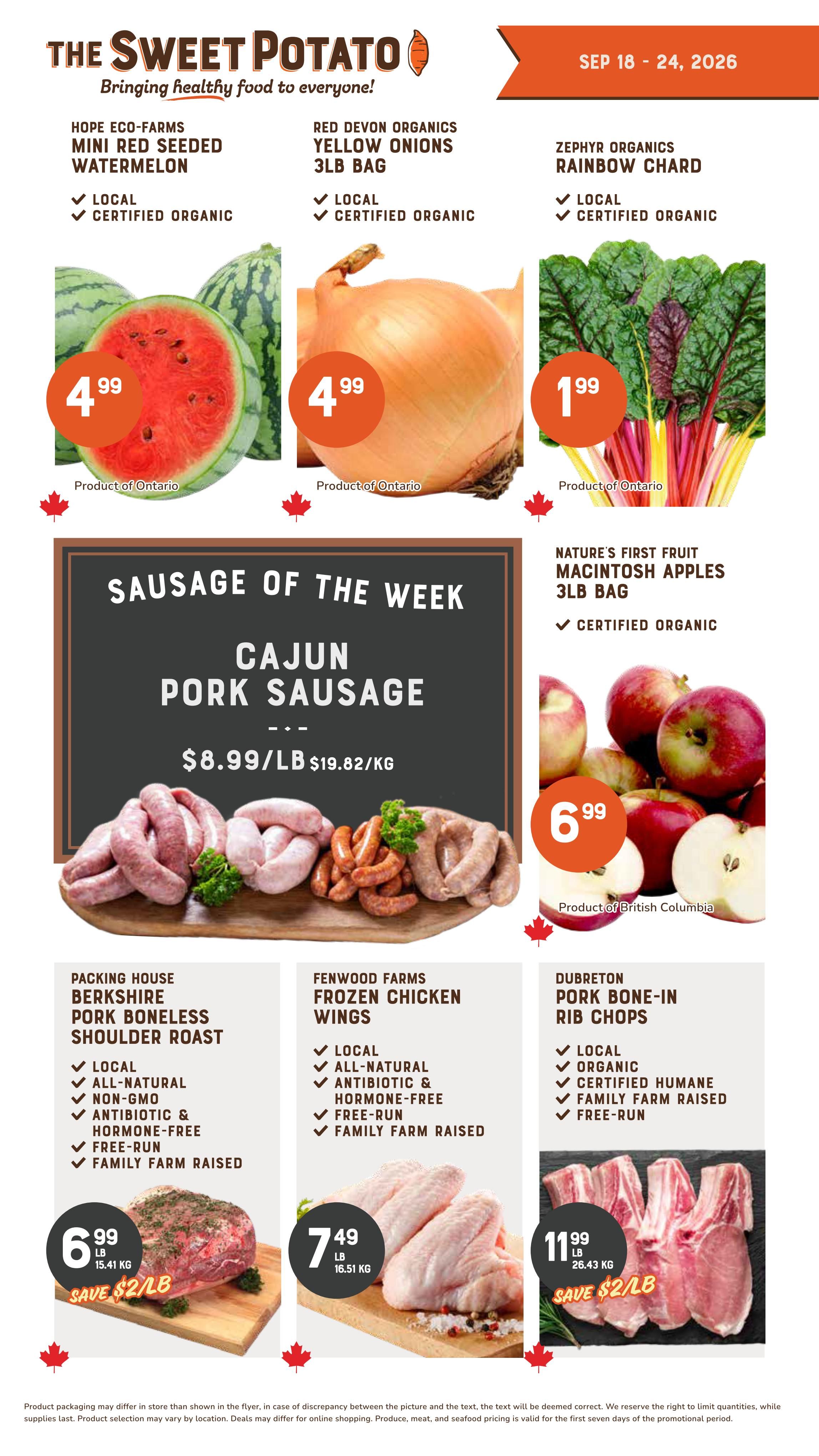 The Sweet Potato Flyer September 18 to 24
