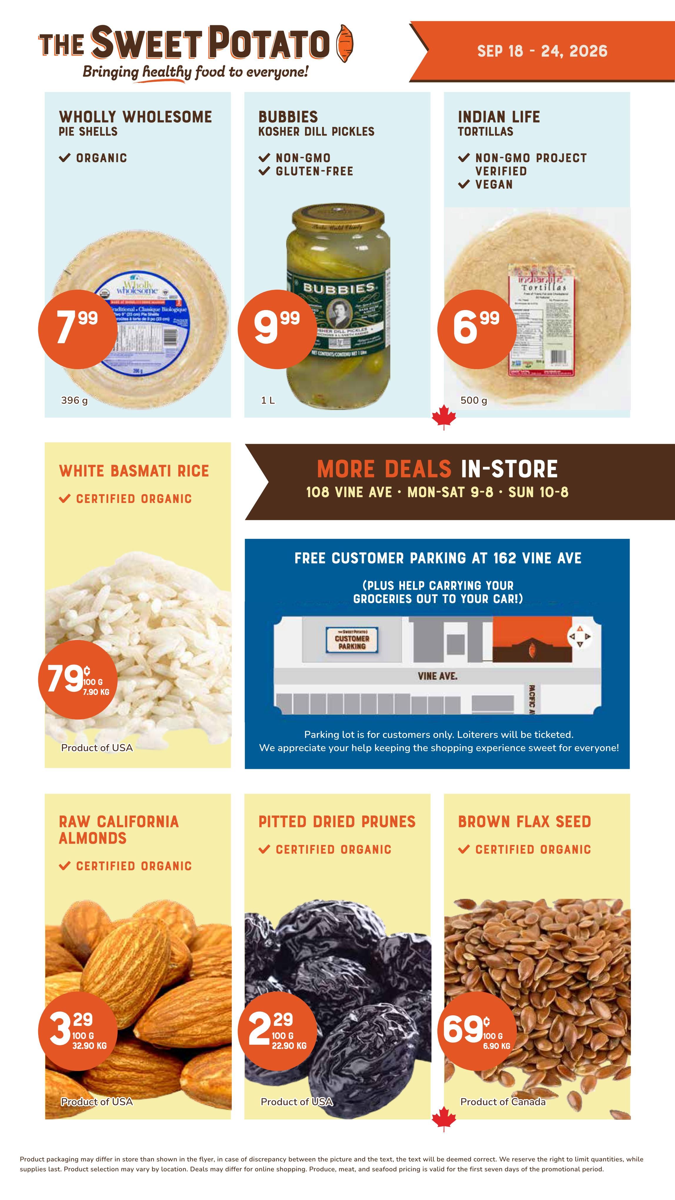 The Sweet Potato Flyer September 18 to 24