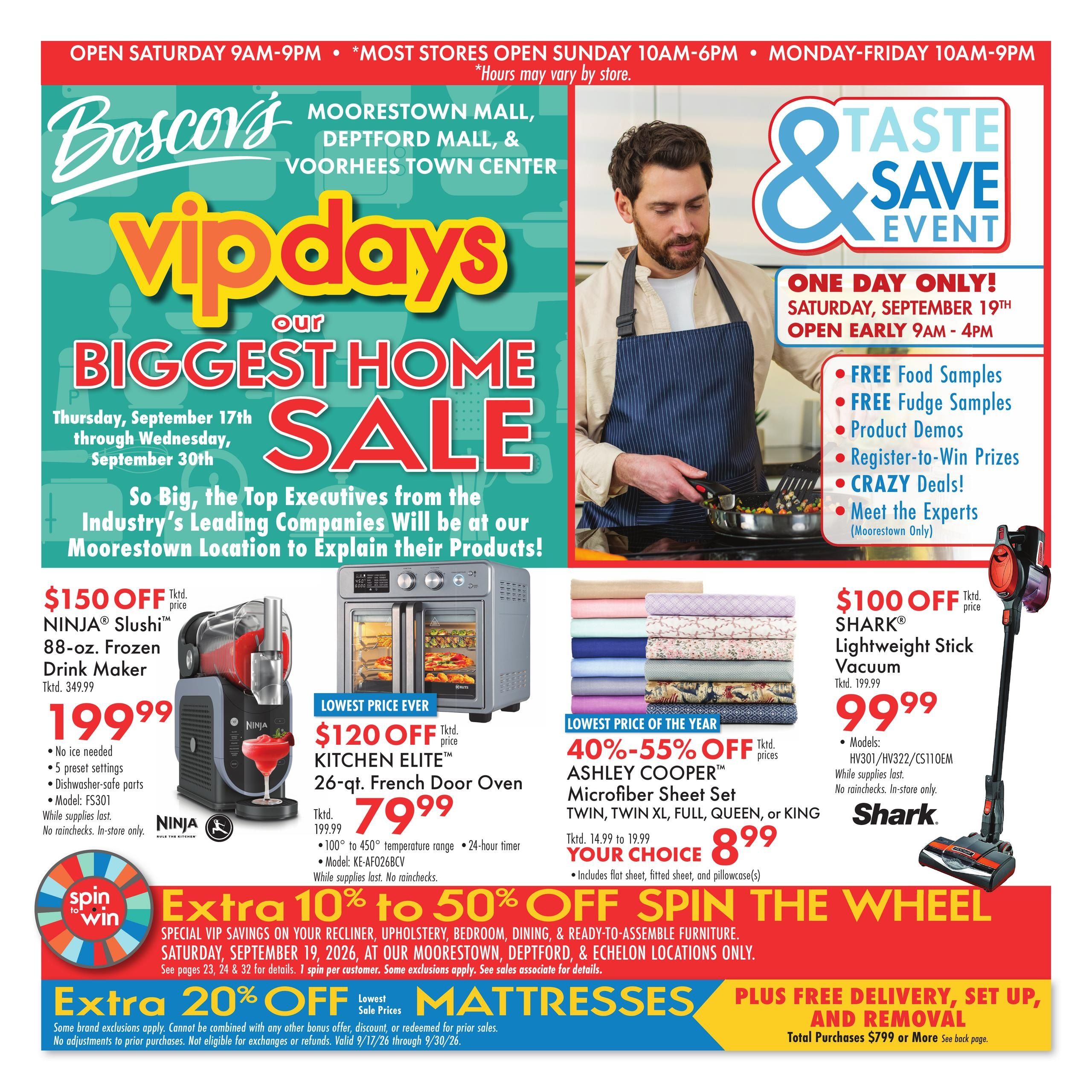 Boscov's (Haddonfield Area, NJ) Boscov’s Weekly Weekly Ad September 17 - 19, 2026