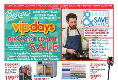 Boscov's (Haddonfield Area, NJ) Boscov’s Weekly Weekly Ad September 17 - 19, 2026