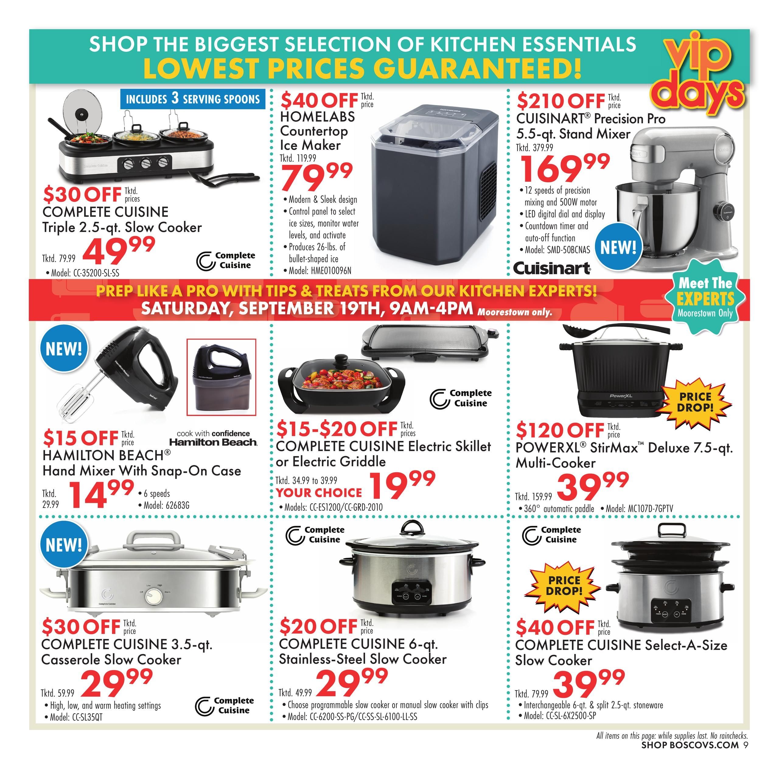 Boscov's (Haddonfield Area, NJ) Boscov’s Weekly Weekly Ad September 17 - 19, 2026