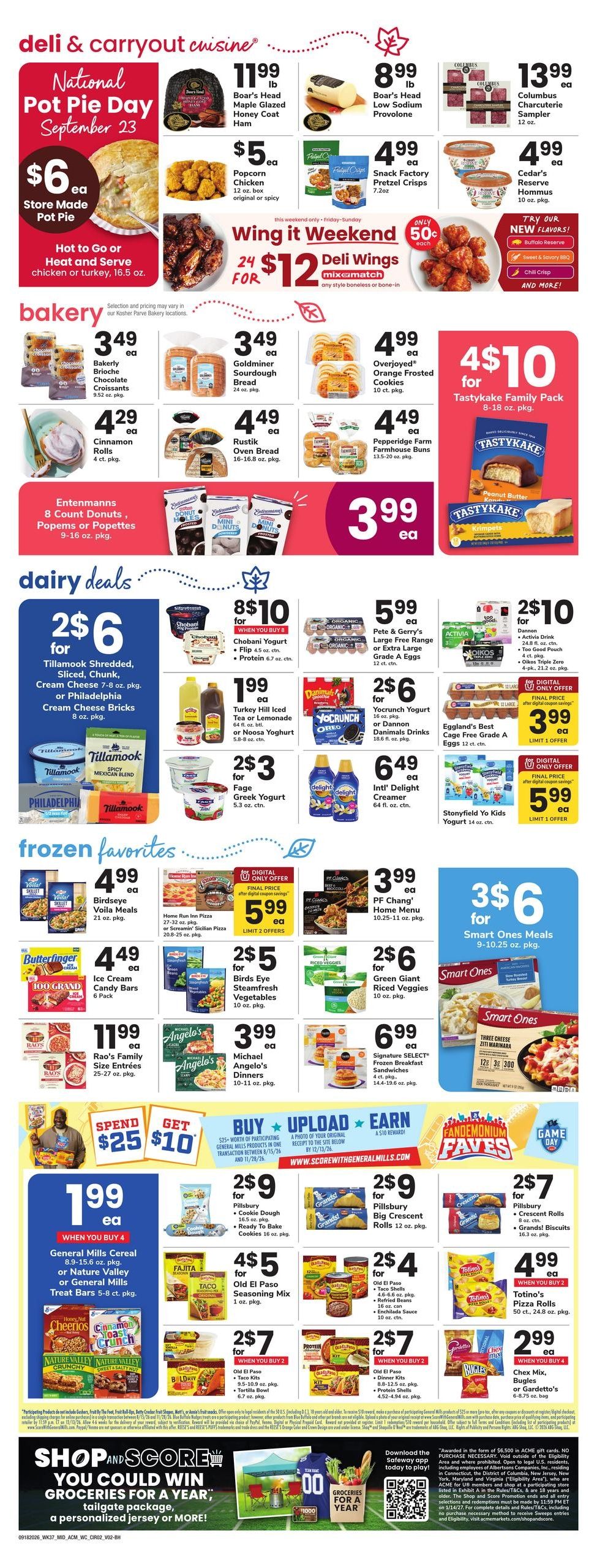 Acme Markets (Lakewood Area, NJ) Weekly Ad September 18 - 24, 2026